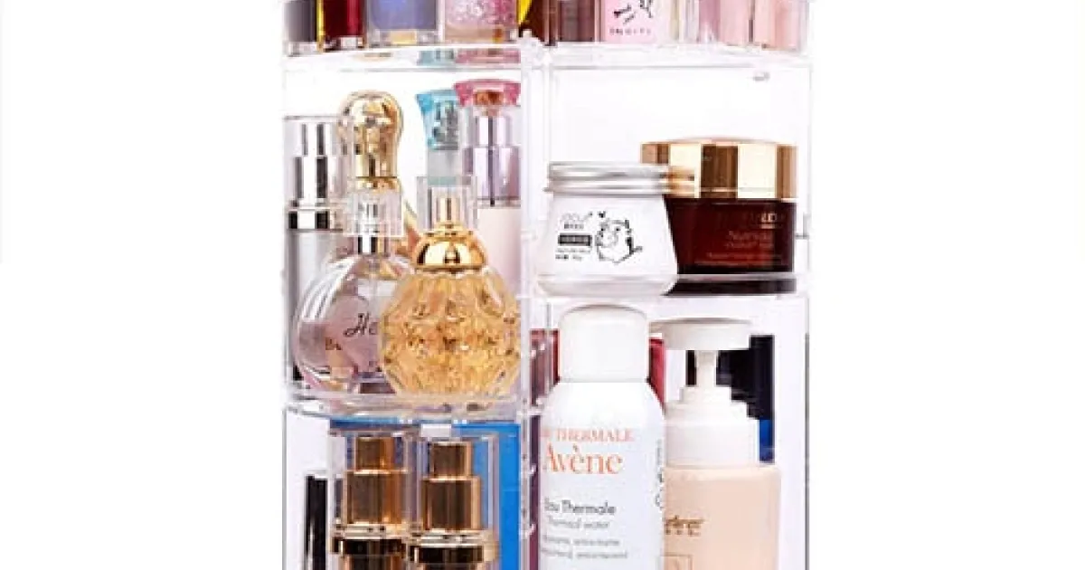 Cosmetics Storage Box Rotative Rack